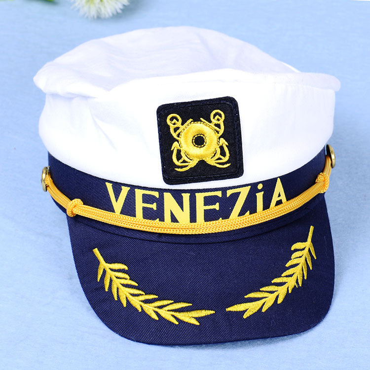 Sailor Hat Sailor Hat Embroidered Navy Crew Festival Party Hat