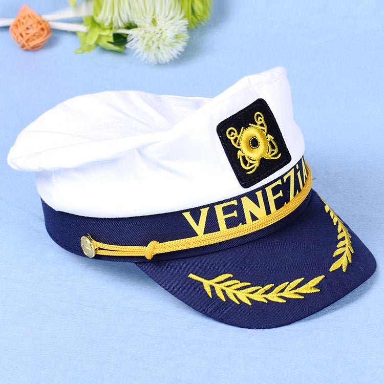 Sailor Hat Sailor Hat Embroidered Navy Crew Festival Party Hat