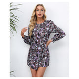 Nina Parker Graffiti Dress Long Sleeve Short Dress Dress