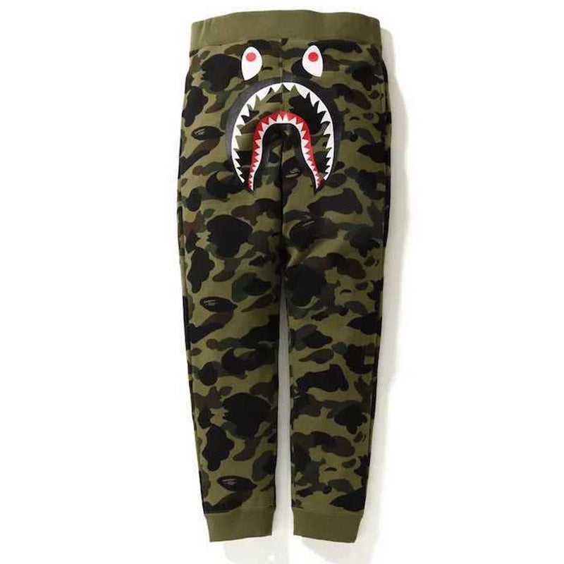 Shark Print Pant Street Shark Head Casual Men'S Trousers Colorful Camouflage Sweatpants