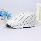 Check Beret Hat Men and Women Cotton Spring and Summer Advance Girl's Cap