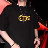 Drew House Drew Loose round Neck Simple All-Match Smiley Face High Street Style Couple T-shirt Men