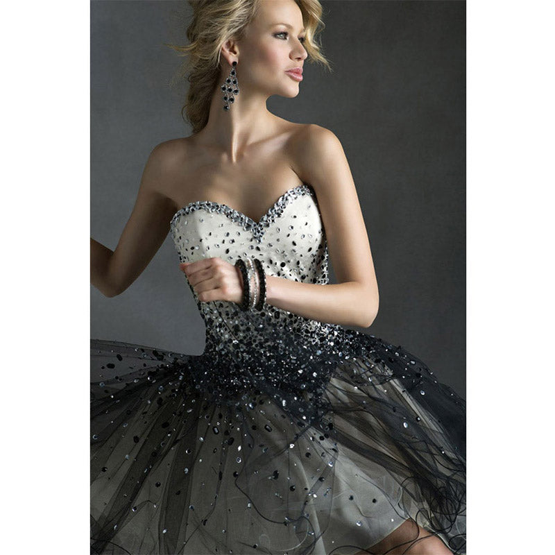 Homecoming Dresses Summer Tube Top Dress Slim Slimming Evening Dress