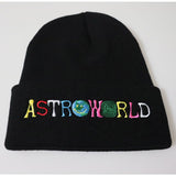 Travis Scott Astroworld Cap Color Embroidery Knitted Hat Pullover Men and Women Beanie Hat