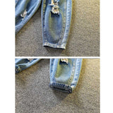 Toddler Boys Pants Boys' Ripped Jeans Spring and Autumn Loose