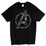 Marvel T Shirt T-shirt Cotton Short Sleeve Thor Iron Man