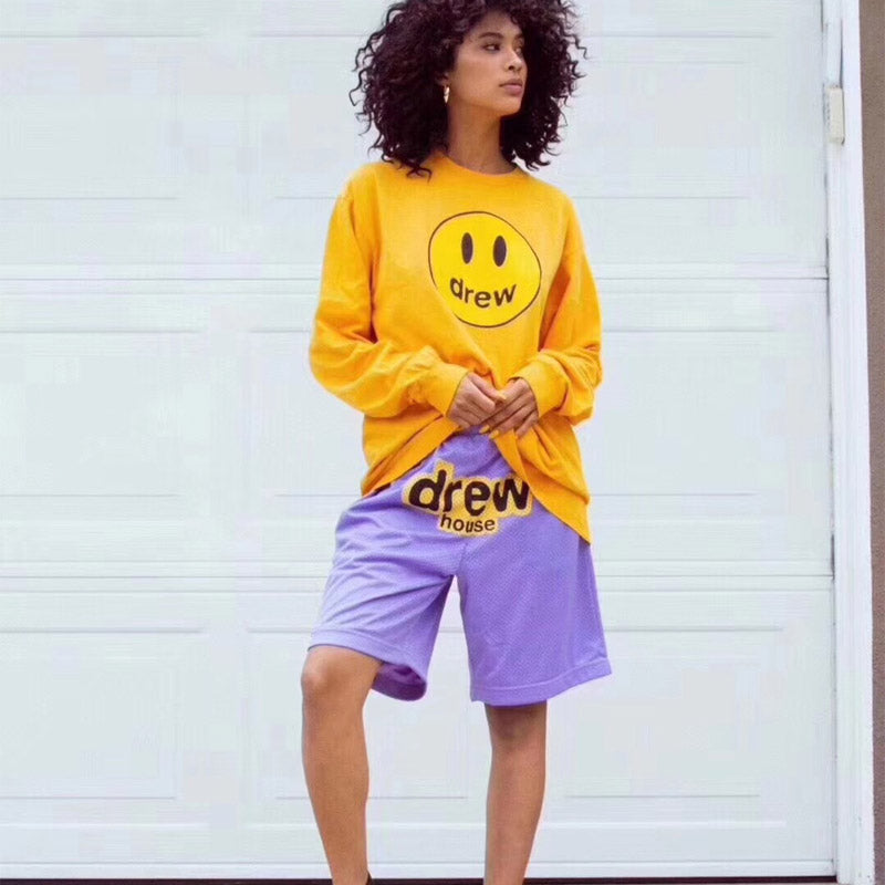 Drew House Long Sleeve High Street Fashionable Loose Baggy Bottoming T-shirt Men