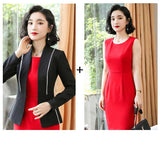 Women's Autumn Uniform Designs Formal Style Office Lady Bussiness Attire Work Suit Women's OL Jacket