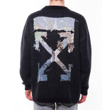 Ow Monet Oil Painting Arrow Knitted Sweater Arrow Wool Sweater Men's Clothing Owt sweatshirt