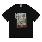 Rhude T Shirt Angel with Gods Help Men and Women