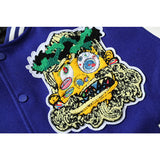Saint Michael Baseball Jacket Embroidered Badge Baseball Uniform Jacket Autumn and Winter