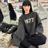 Fear of God Essentials 1977 Knit Hoodie round Neck Sweater Loose Large Size Men and Women