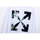 Virgin Oil Painting Direct Injection Printing Pure Cotton Terry Men and Women Couple round Neck Sweater sweatshirt