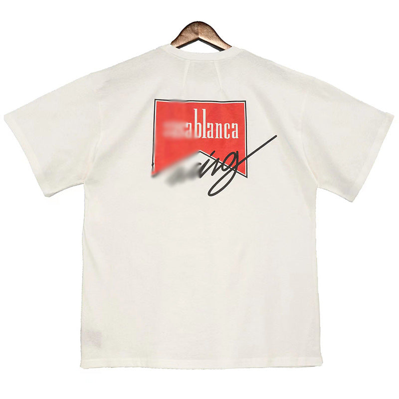 Rhude T Shirt Popular Loose Casual Heavy Summer