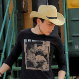 Cowgirl Hats Men's Western Cowboy Hat Beach Sun Protection Wide Brim Hat Summer Billycock