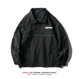 Men Jacket Men's Spring and Autumn Loose Lapel Casual Jacket Coat