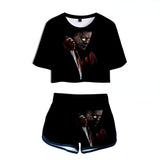 Michael Myers T Shirt Spring Printed Casual Sports Women'S Suit
