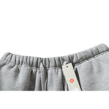 Kanye West Sunday Service Pant Fog Season 8 Flocking Ankle Banded Drawstring Fleece Lined