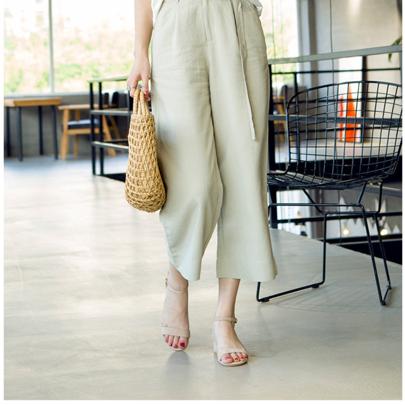 Nude Strappy Block Heels Chunky Heel Sandals