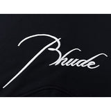 Rhude Hoodie Embroidered Loose-Fitting Hoodie Cardigan Sweater