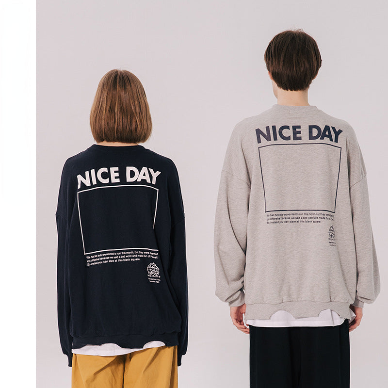 Preppy Aesthetic Sweatshirt Autumn and Winter Loose Vintage