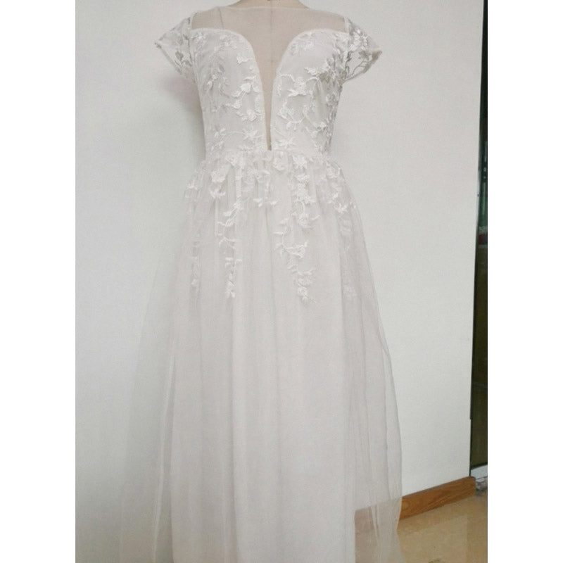 Bridesmaid Dress Summer Sexy Lace See-through Dress Formal Dress