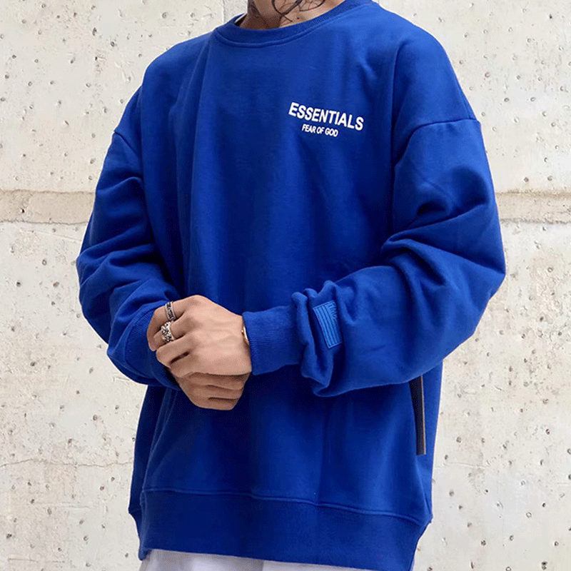 Fog Fear of God Essentials Sweatshirt Crew Neck Sweater La Fleece-Lined Couple Pullover