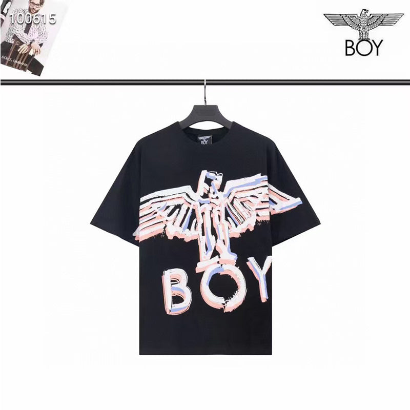 Boylondon T Shirt plus Size Sports Retro Training Casual Fashionable Purple Eagle