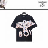 Boylondon T Shirt plus Size Sports Retro Training Casual Fashionable Purple Eagle