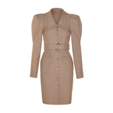 Women Spring Dress Fashion Puffy Skirt Waist-Tight Suit Skirt Women's Long