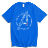 Marvel T Shirt T-shirt Cotton Short Sleeve Thor Iron Man