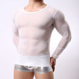 Men Rave T Shirt Men Long Sleeve Breathable round Neck Male Slim Fit Clothes