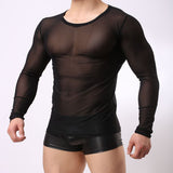 Men Rave T Shirt Men Long Sleeve Breathable round Neck Male Slim Fit Clothes