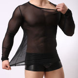 Men Rave T Shirt Men Long Sleeve Breathable round Neck Male Slim Fit Clothes