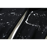 Kanye West Sunday Service Pant 3D Relief Splash-Ink Distressed Close up Ankle-Tied Terry Shorts