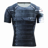 Marvel T Shirt Marvel Short-Sleeved T-shirt Men's Fitness