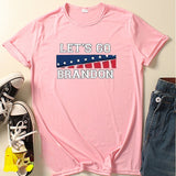 Let'S Go Brandon T Shirt Summer Printed Short Sleeve T-Shirt