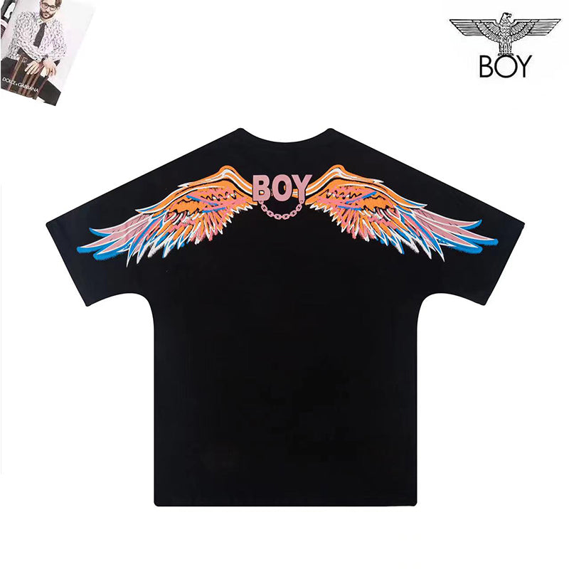 Boylondon T Shirt Training Practice Fashion Slim Wings