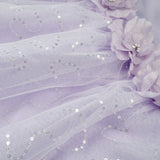 Girl Dress Hollow out Stitching Sequins Princess Gown Dress