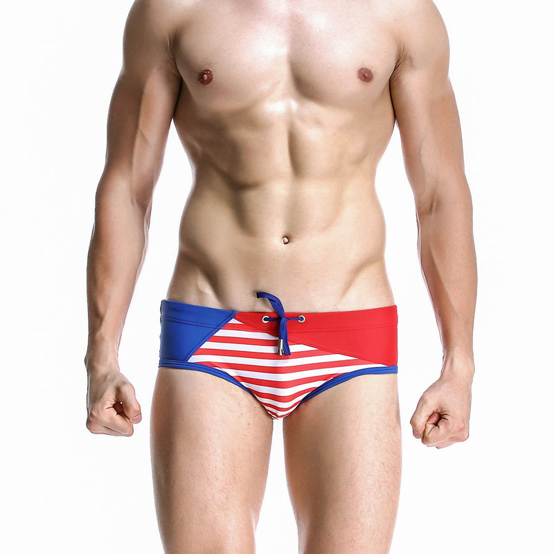 Men Swim Trunks Seaside Swimming Trunks Triangle Swimsuit