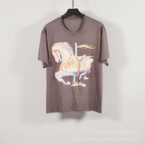 Cactus Jack McDonalds Shirt Travis Scott Cactus Jack Letter Puff Print Short Sleeve T-shirt