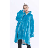Hoodies Blankets Lambswool Double-Layer Large Size Home Casual Wear Lazy