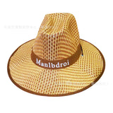 Cowgirl Hats Men's Hat Outdoor Men's Sunhat Women's Straw Hat Summer Hat