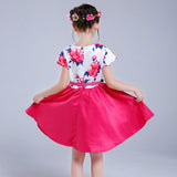 Girl Dress Spring and Summer Print Princess Dress