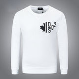 Dsq2 Hoodie DSQ Lian D2 Half Piece Leaf Printed Sweater Trendy Men's Autumn and Winter