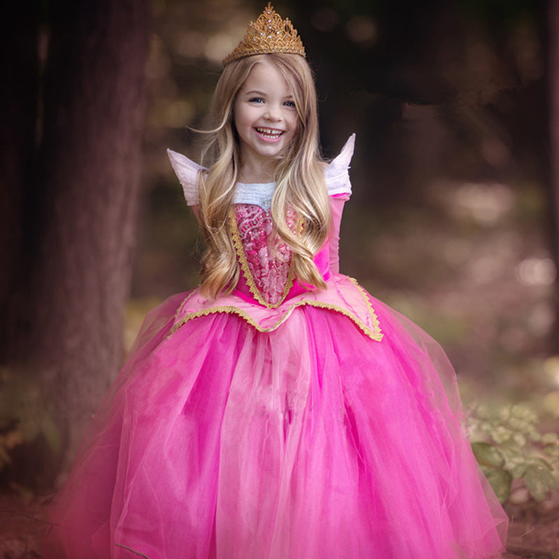 Halloween Frozen Dress Toddler Christmas Dress Frozen Long Sleeve Children's Clothing Performance Dress