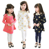 Girl Dress Spring and Autumn Long-Sleeved Dress for Children