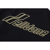 We11 Done T Shirts We11done Vintage Pearl Hot Drilling Craft Summer Men and Women