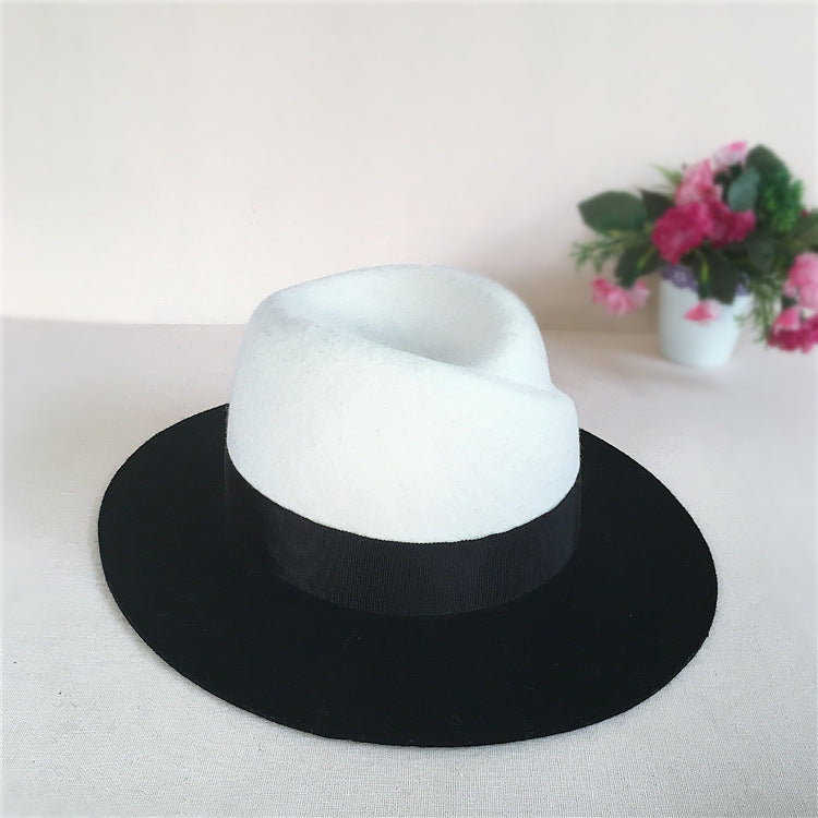 Fedora Golf Hats Wool Top Hat Women's Winter Fashion Fedora Hat