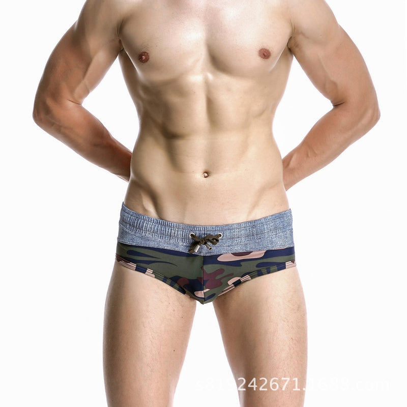 Men Swim Trunks Men's Triangle Swimming Trunks